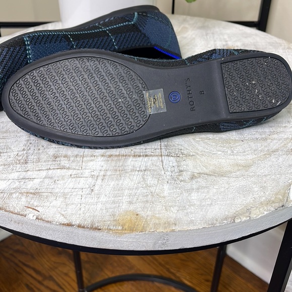 Rothy’s RETIRED Navy Plaid Loafers - Picture 12 of 13